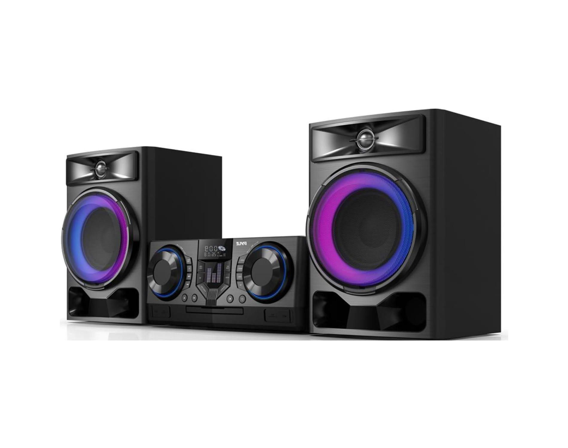 Pyle 3-Piece Mini Hi-Fi Bluetooth Stereo System - Black