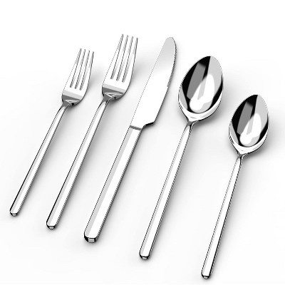 Attop 40-Piece Silverware Set, Cutlery Set for 8, 18/10 Stainless Steel Cutlery Set, Mirror Polished Modern Design, Dishwasher Safe