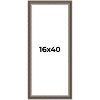 PosterPalooza | Panoramic Weathered Black Picture Frame - UV Acrylic, Foam Board Backing, Hanging Hardware - 2 of 4