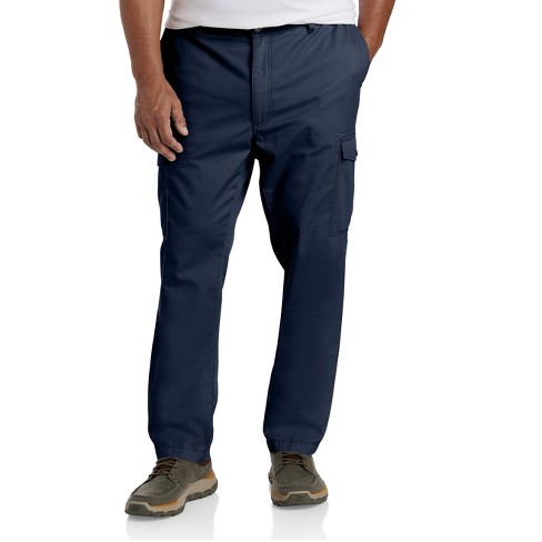 Big And Tall Essentials By Dxl Cargo Pants - Men's Big And Tall Navy 48x34  : Target
