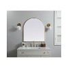 Elegant Lighting Metal Frame Arch Mirror 33x36 Inch in Brass - 2 of 4