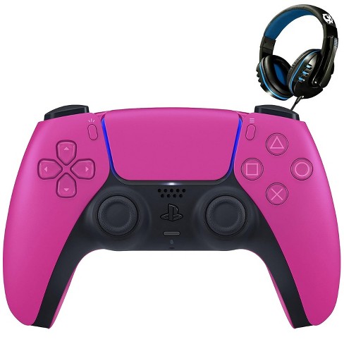 Sony Ps5 Dualsense Wireless Controller - Pink With Headset