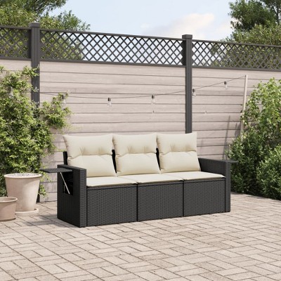vidaXL Garden Sofa Set  PE Rattan Medium Modular Garden Sofa Set