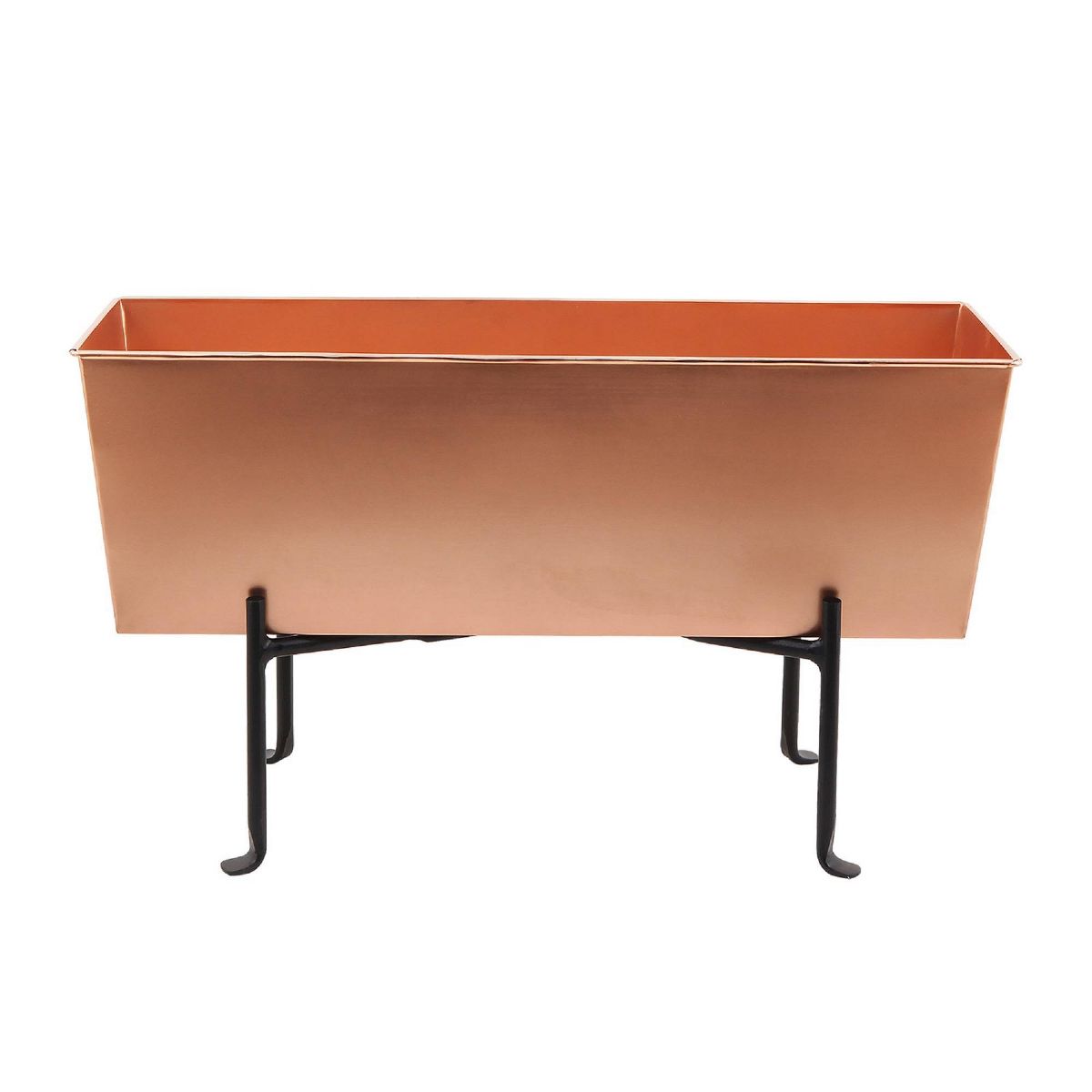 ACHLA Designs 23.25" Wide Rectangular Medium Galvanized Steel Planter Box: Indoor/Outdoor, No Assembly Required
