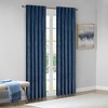 2 Pcs Solid Curtain Panel Pair, Light Sheen and Plush Textured Light Filtering Curtain for Luxury Decor Style, Velvet Soft Window Panel for All Season - 2 of 4