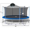 Jump Into Fun 16FT Outdoor Trampoline with Basketball Hoop,Ladder, Safety Enclosure Net And Double-Sided Cover Easy to Install For Kids And Adults - 2 of 4