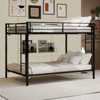 Okak Queen/Full Robust Metal Bunk Bed with Ladders & Full-Length Guardrai,Contemporary Bed Frame for Bedroom,Apartments - 2 of 4
