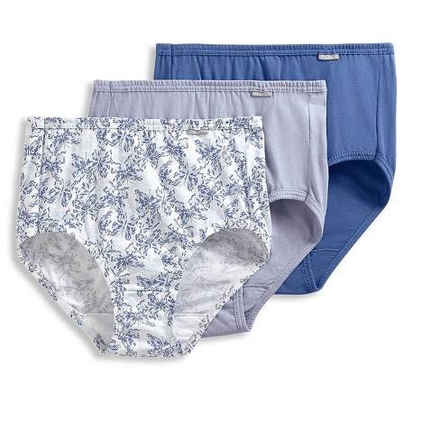 Jockey Womens Elance Brief 3 Pack Underwear Briefs 100% Cotton 6
