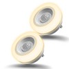 DORESshop 1-Light Motion Sensor Night Light Plug in 0. 6W Warm White, Automatic On/Off for Bedroom, Bathroom, Kids Room [2 Pack] - 2 of 4