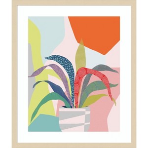 Amanti Art Clown Plant by Ioana Horvat Wood Framed Wall Art Print - 1 of 4