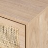 Gulches Byron C Rattan Twinset Beside Stand Nightsand Bedside Cabinet with Drawer 2pcs - 3 of 4