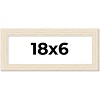 PosterPalooza | 18x6 Wide Barnwood Picture Frame, UV Acrylic, 6 Finishes - Grey, Brown, White, and Black - 2 of 4