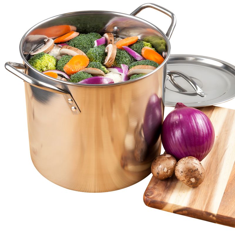 McSunley Stainless Steel Stock Pot 12.25 in. 20 qt Silver, 1 of 2
