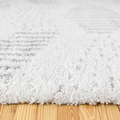 Gray Synthetic Shag Rectangular Kids' Rug 5' x 7'
