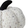 Northlight Knitted Fall Harvest Pumpkin - 7" - Ivory - 4 of 4