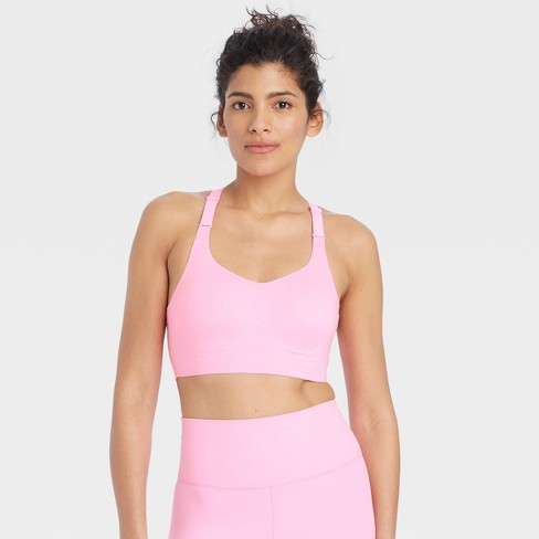 Women's Sculpt High Support Embossed Sports Bra - All In Motion™ Pink Xs :  Target