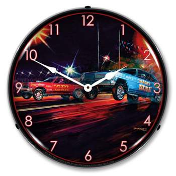 Collectable Sign & Clock | Lift Off LED Wall Clock Retro/Vintage, Lighted