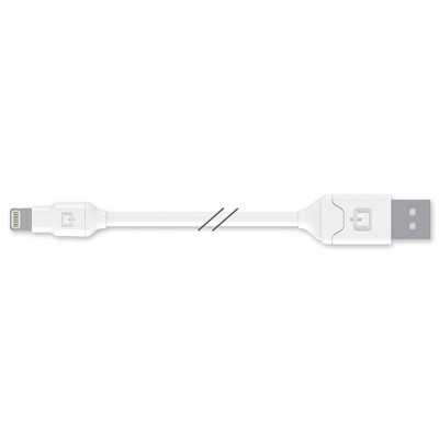 Qmadix - Apple Lightning Cable 4ft - White