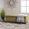 Storage Ottoman,Storage Ottoman Bench For Bedroom,Fabric End Of Bed Storage Bench, Button Tufted Footstool For Living Room Bedroom-Cuddlewood - 2 of 4