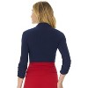 Rekucci Women's Stretch Knit Jersey Bolero Shrug with Ruched Sleeves - 3 of 4