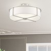 Livex Lighting Wesley 4 - Light Semi-Flush Mount in  Brushed Nickel - 3 of 4