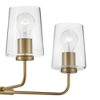 Lark Kline 4 - Light Chandelier in  Lacquered Brass - 4 of 4