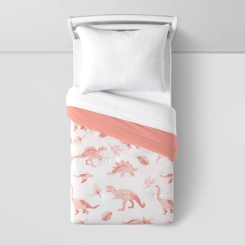 Toddler Pink Dinosaur Kids&#39; Comforter - Pillowfort&#8482;, 3 of 5
