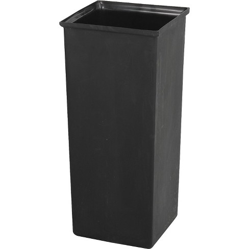 Safco Plastic Trash Can With No Lid Black 21 Gal. 9668 : Target