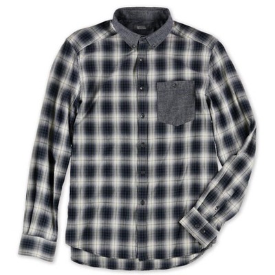 Kenneth Cole Mens Ombre Button Up Shirt