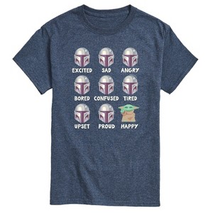 Men's - Star Wars - The Mandalorian Mandalorian Moods Short Sleeve Graphic T-Shirt - 1 of 4
