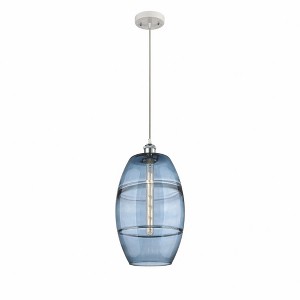 Vaz - 1 Light Cord Hung Mini Pendant In Industrial Style-18.5 Inches Tall and 10 Inches Wide - 1 of 1