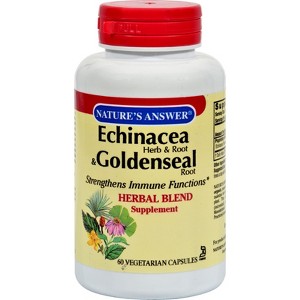 Nature's Answer Echinacea & Goldenseal Vegetarian Capsules 900mg, 60 Ct - 1 of 4