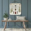 Courtside Market Snow Barn  12x12 Hanging Artboard with Twine - 2 of 2