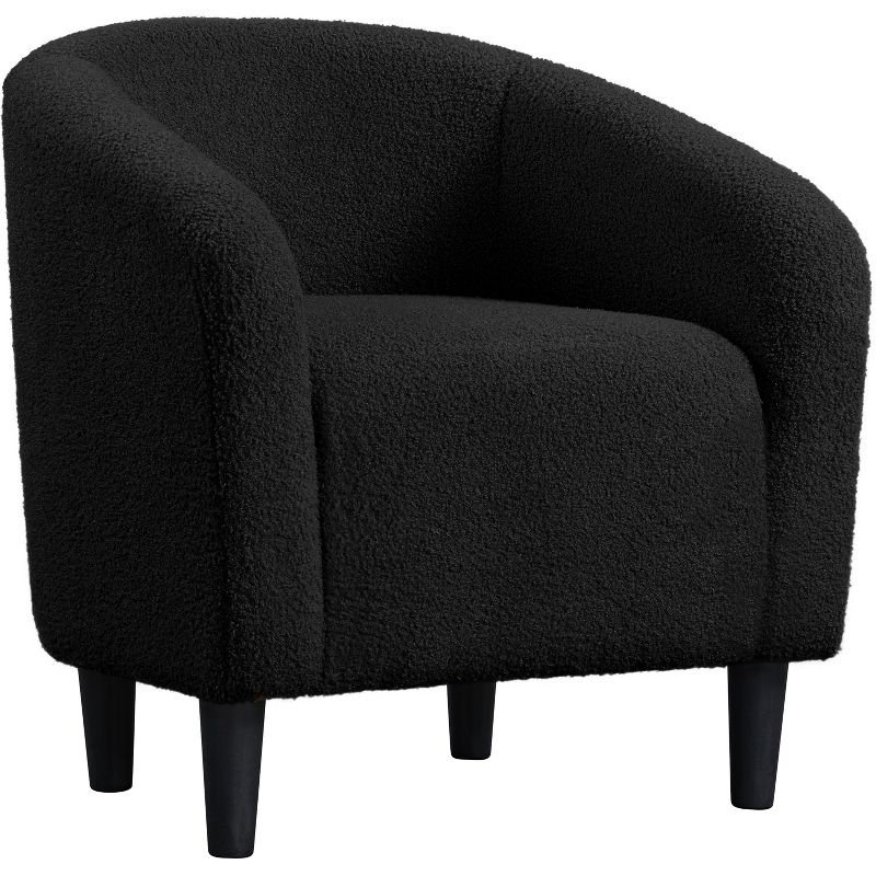 Yaheetech Upholstered Armchair Accent Barrel Chair, 1 of 11