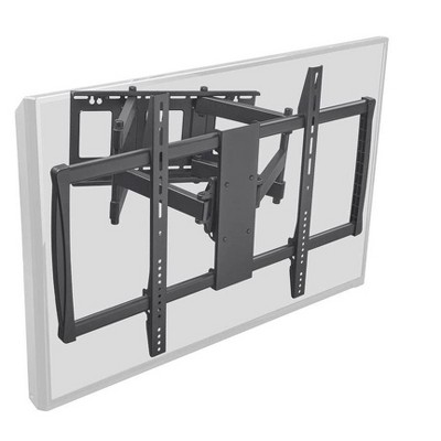 Monoprice Stable Series Full-Motion Articulating TV Wall Mount Bracket - Black | No Logo For TVs 60in to 100in, Max Weight 178lbs, VESA Up to 900x600