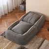 Upholstered Human Dog Sofa Chair with Adjustable Backrest and Pillows, Corduroy Sleeper Chair for Adults and Pets-Baofuwish - 3 of 4