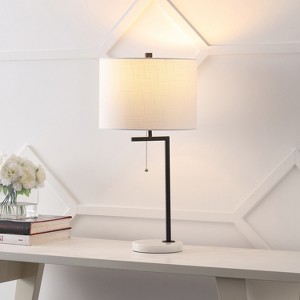 JONATHAN Y Alyssa Metal/Marble LED Table Lamp - 1 of 4