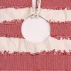 48" Red and White HGTV Home Collection Ric Rac Lace Border Tree Skirt - National Tree Company - 3 of 4