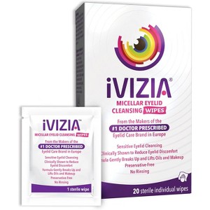 Ivizia Micellar Eyelid Cleansing Wipes, 20 Count - 1 of 4