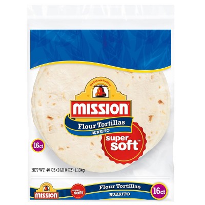 Mission 10" Large Size Flour Tortillas - 40oz/16ct : Target