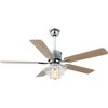 Bella Depot 52" Modern Ceiling Fan with Light Kit and Remote Glass Cage Ceiling Fan - 2 of 4