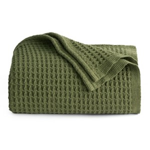 Bedsure | Waffle Weave 100% Cotton Solid Blanket For All Season, Breathable and Soft, Waffle Weave Blanket for Summer Spring, Bed Blanket, Best Gift - 1 of 4