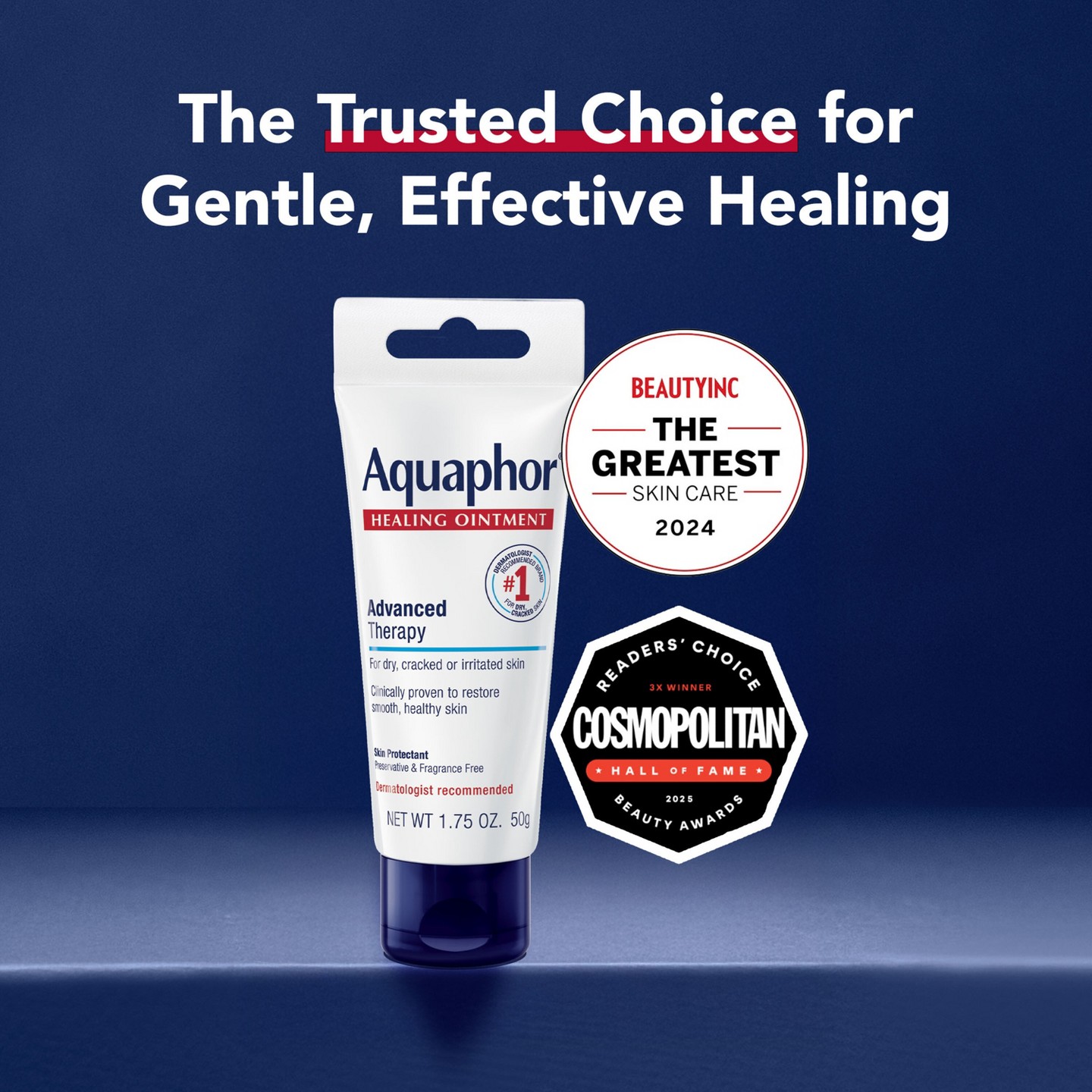 Заживляющая мазь Aquaphor Healing Ointment для сухой и потрескавшейся кожи, 1.75 oz — фото 3