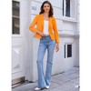 INSPIRE CHIC Women's Business Casual Open Front Fully Lined Crop Suit Jacket - 4 of 4