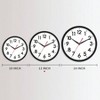 12 Inch Wall Clock Silent Non - Ticking Modern Analog Classic Clock Black Office Home Bathroom Kitchen Bedroom School - 3 of 4