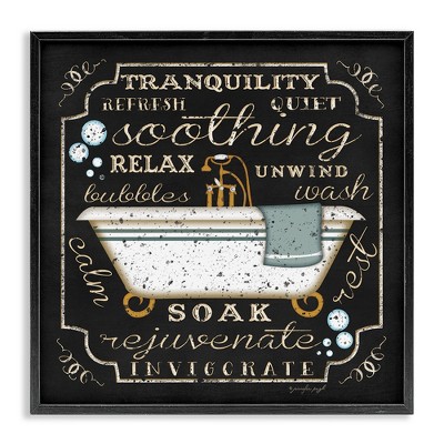 Stupell Industries Country Bathtub with Various Phrases, 17" x 17"