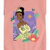 Girls' - Disney Princess - Tiana with Florals Fitted Short Sleeve Graphic T-Shirt - 2 of 4