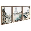 (Set of 3) 18" x 24" Sylvie L Hotel Eiffel Tower & Pont Alexandre III Canvas Set - Kate & Laurel All Things Decor - 2 of 4