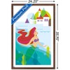 Trends International Disney The Little Mermaid - Ariel with Castle Framed Wall Poster Prints - 3 of 4