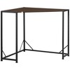 HOMCOM Space-Saving Small Corner Desk & Triangle Vanity Table, Computer Desk with Metal Frame, Writing Desk Corner Office Desk Workstation - image 4 of 4